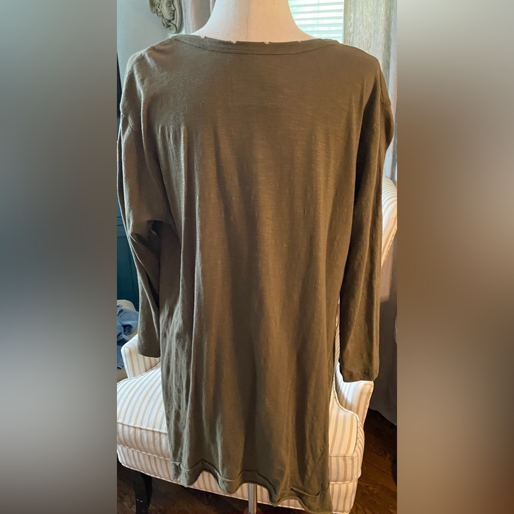Kyla Seo Army Green Aura Tunic XL - Picture 2 of 5